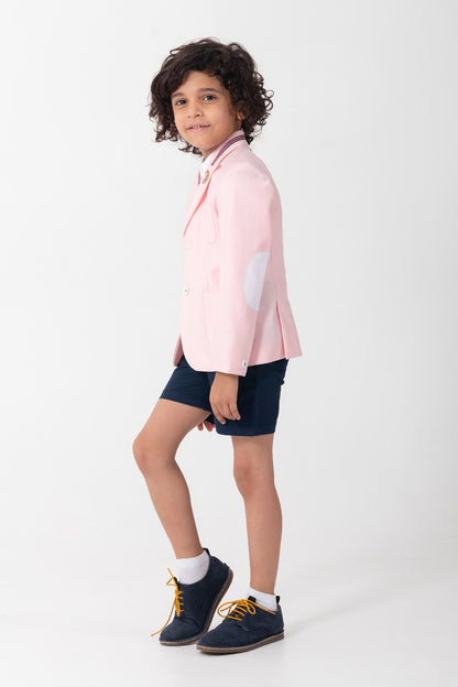 Pink Blazer With Tape Detailing