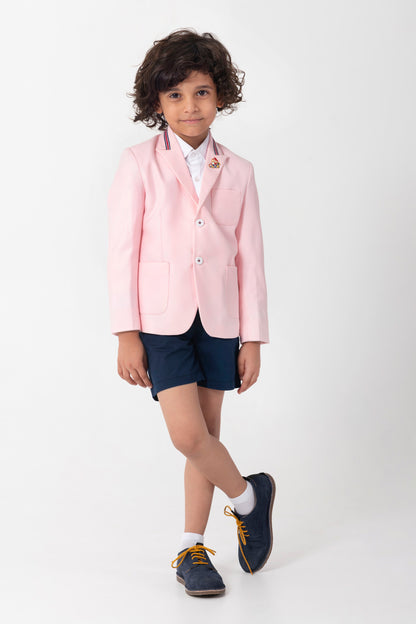 Pink Blazer With Tape Detailing