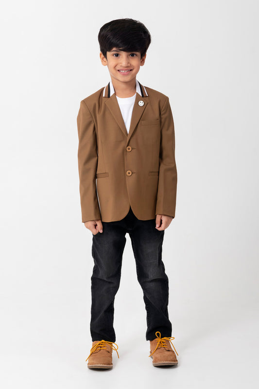 Mouse Colour Blazer With Contrast Detailing