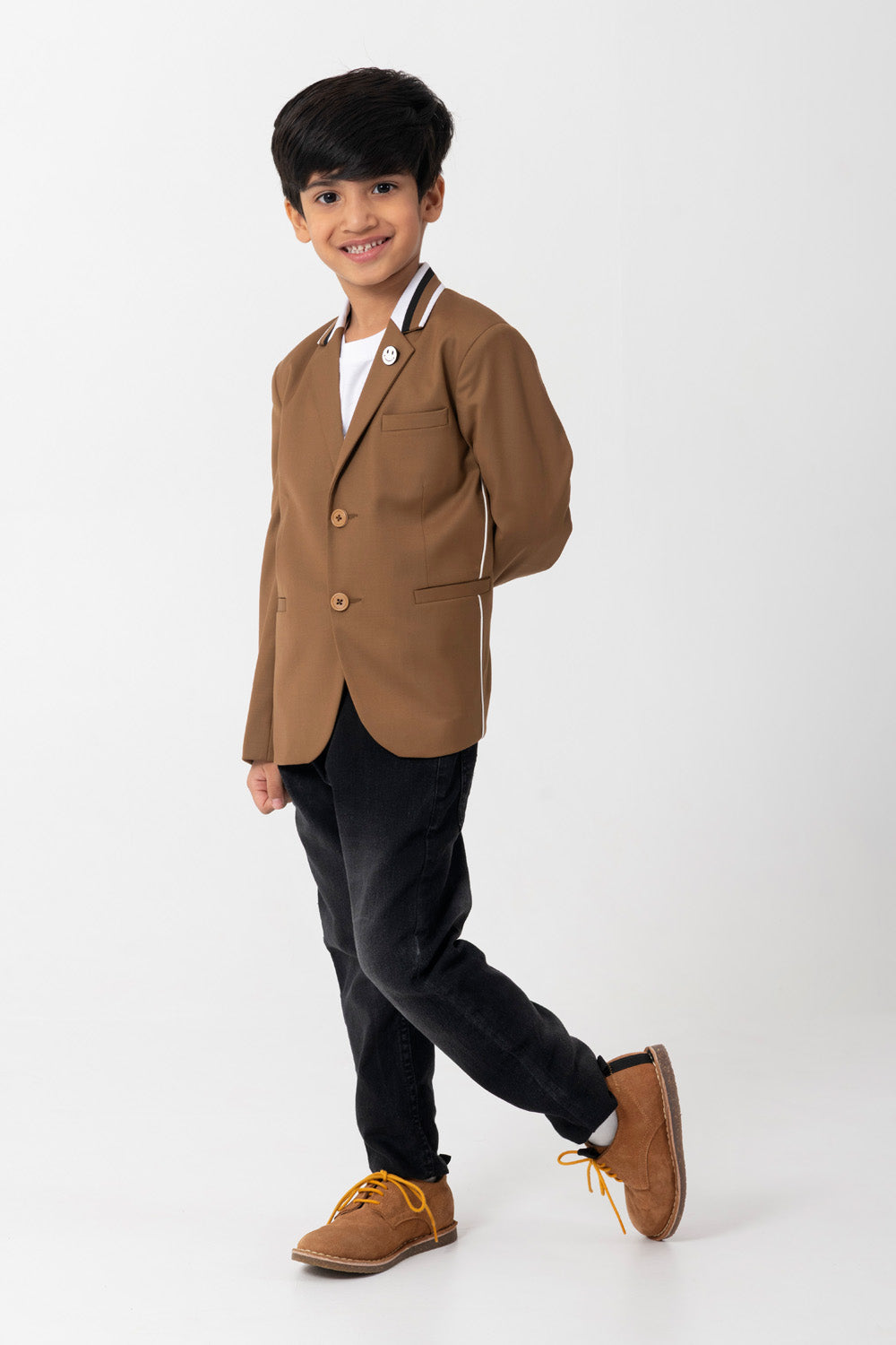 Mouse Colour Blazer With Contrast Detailing