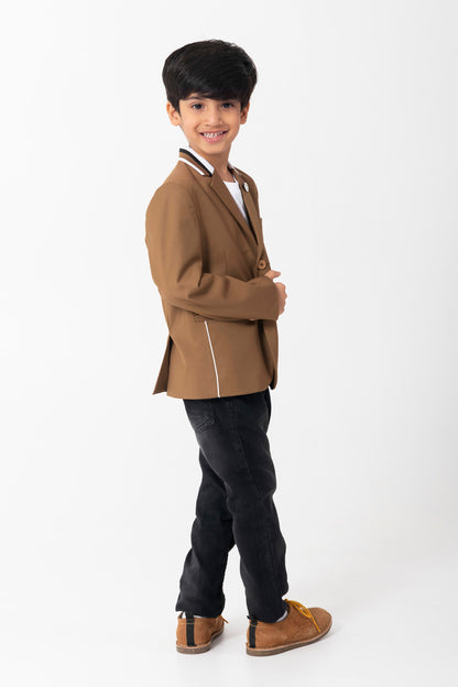 Mouse Colour Blazer With Contrast Detailing