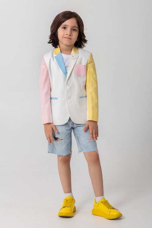 Contrast Multicoloured Blazer
