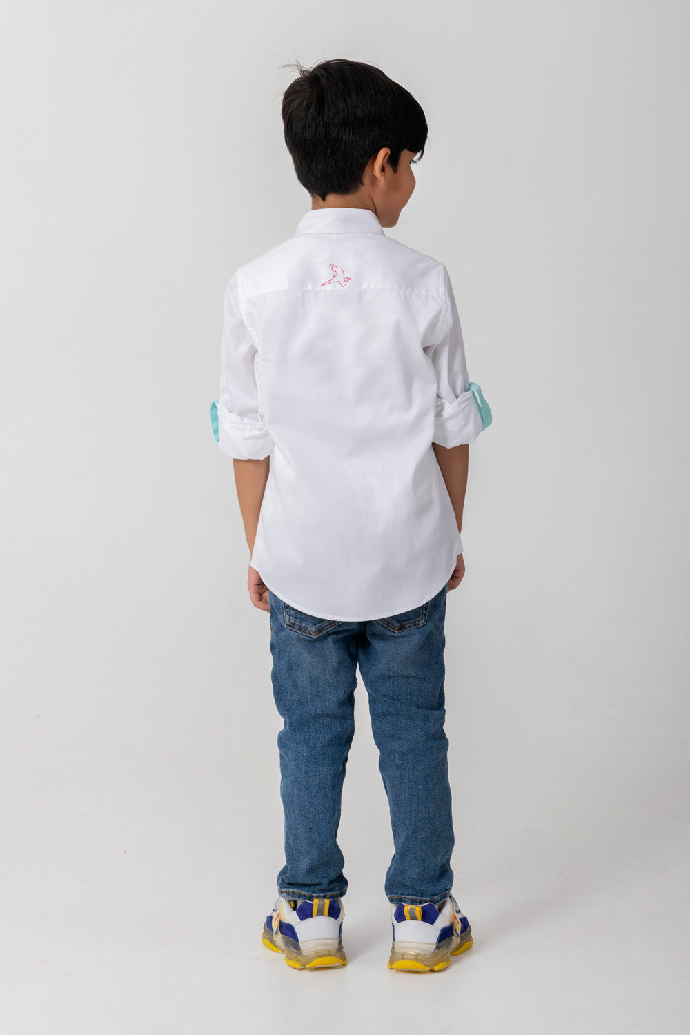 Football Embroidery In Cutdana Fancy Shirt