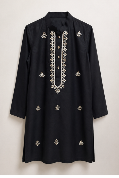 PAISLY MOTIF EMB KURTA