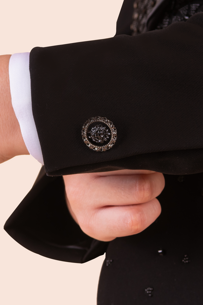 Black Tuxedo With Hand Embroidery