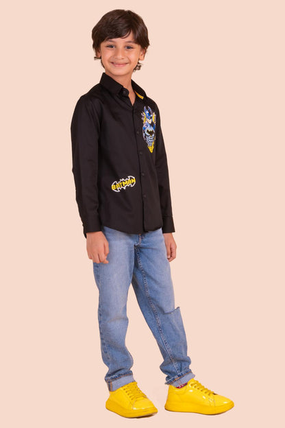 Batman Embroidery Shirt