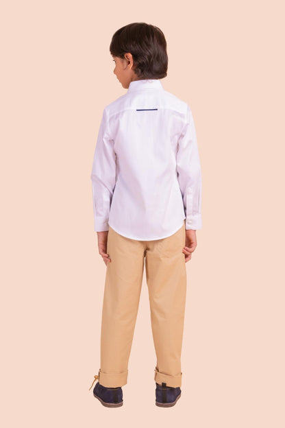 BOAT EMBROIDERY IN WAVE SHIRT