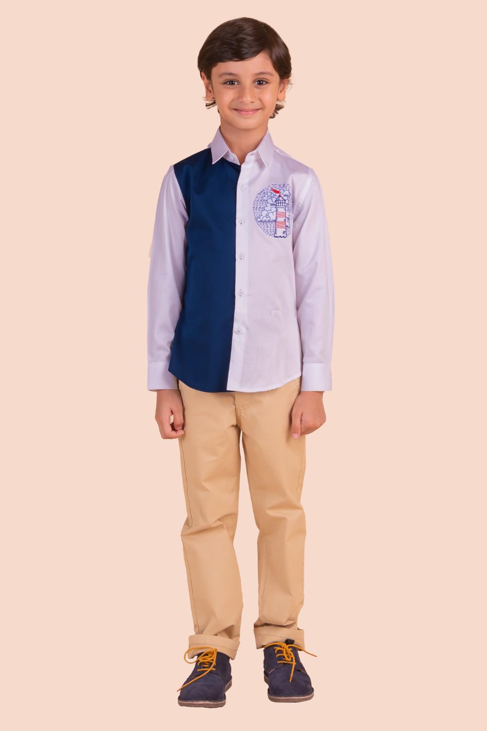 Light House Embroidery Shirt