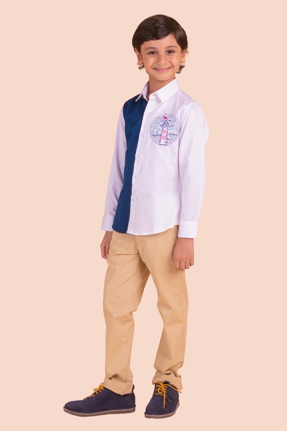 Light House Embroidery Shirt
