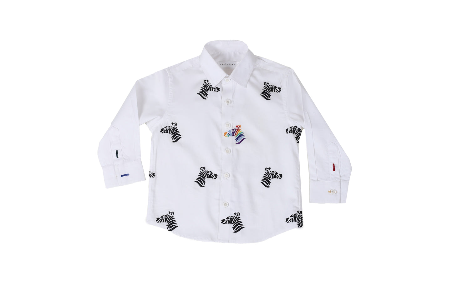 paint the zebra rainbow shirt