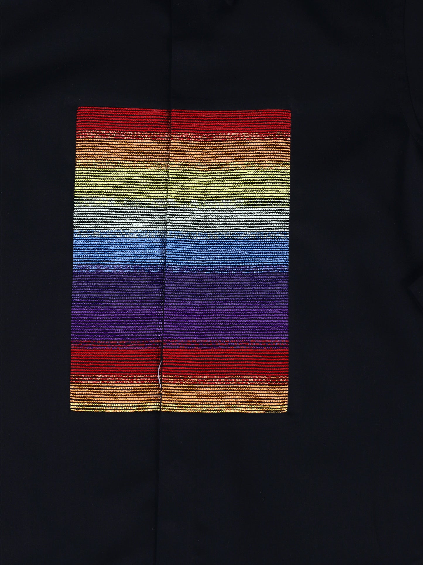 Black Square Patchwork Shirt