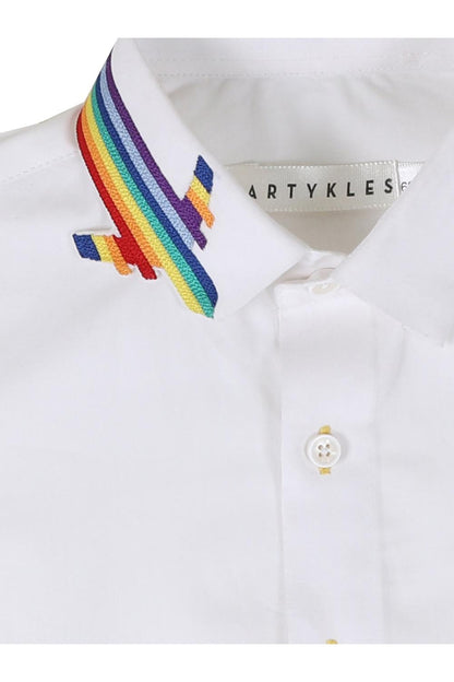 Rainbow Collar  shirt