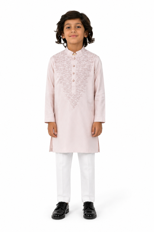 Pink  Sequins kurta set